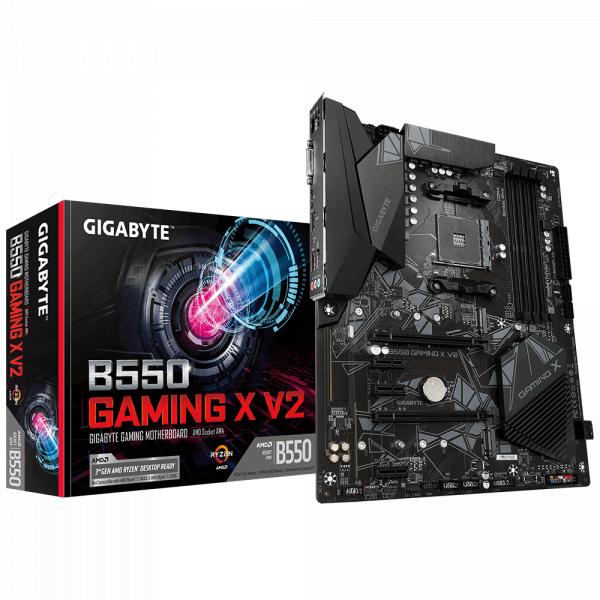 Gigabyte Gigabyte B550 Gaming X V2, ATX, AMD Ryzen, AM4, 4x DDR4, 3200 MHz, M.2, 100 GBE, TPM