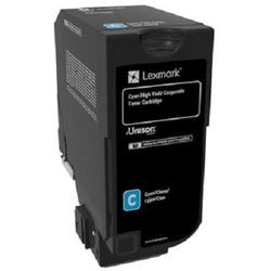 Tonerkartusche Lexmark 74c2hce Cyan