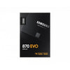 Samsung MZ-77E250B 870 EVO SSD, 250B, 2,5, SATA-3 6 Gbit / s, 3D V-NAND, 512 MB DDR4, 560 550 MB S