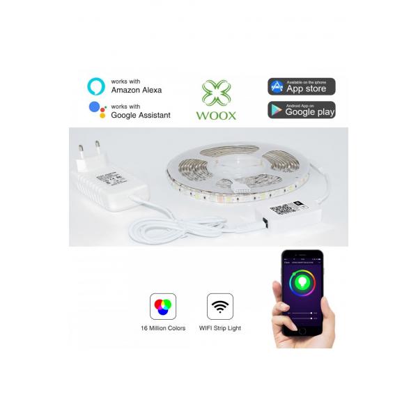 WOX WOX R5093 LED -Streifen, 5 m, 1000 lm, volle Farbe RGB + Warm White 1000