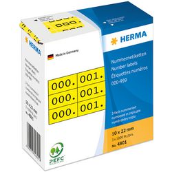 Herma-numerische Etiketten