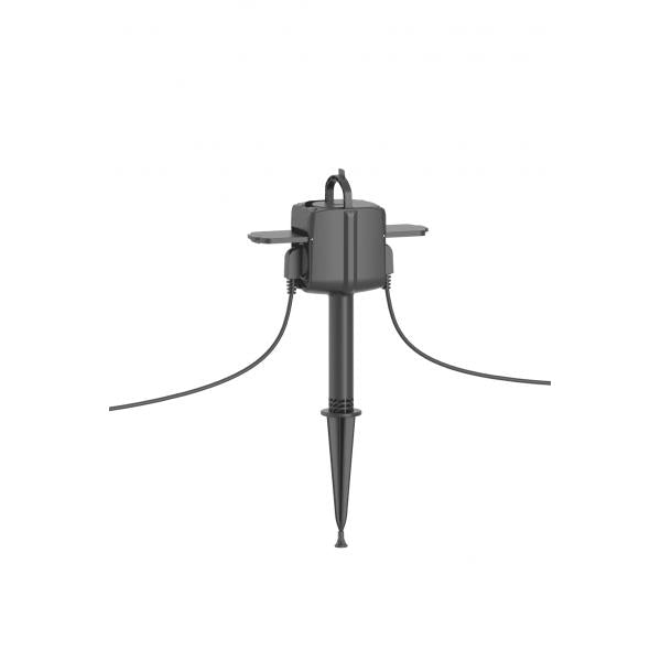 WOX WOX R6079 Smart Two Way Outdoor -Kontaktkasten, WiFi, 2x Schuko, IP44, 3680W, 16A