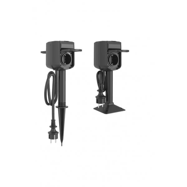 WOX WOX R6079 Smart Two Way Outdoor -Kontaktkasten, WiFi, 2x Schuko, IP44, 3680W, 16A