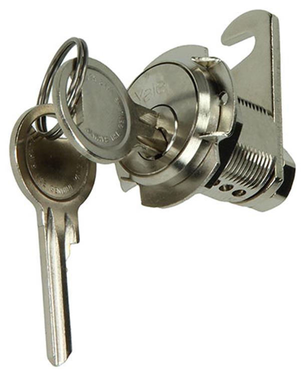Mack 1015857 - 1 Briefschrankschloss vernickelt 20mm | 5 Stück