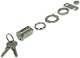 Mack 1015858 - 1 Briefschrankschloss vernickelt 25mm | 5 Stück