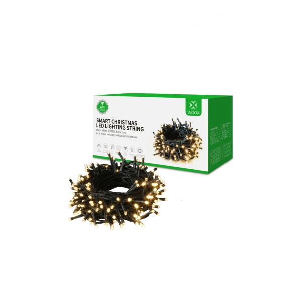 WOX WOX R5151 LED-Leuchtenschnur, 300 Lumen, 8-Modi, Google Assistant Amazon Alexa, 20m