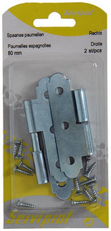 Mack 1013258 – 2 spanische Scharniere rechts verzinkt H 80 x B 45 mm | 5 Stück - afbeelding 3