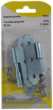 Mack 1013258 – 2 spanische Scharniere rechts verzinkt H 80 x B 45 mm | 5 Stück - afbeelding 3