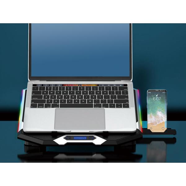 Concepttronic Concepttronic Thyia01b Thyia Ergo 6-Fan-Gaming-Laptop-Kühlständer, 17 43,2 cm, 6 PCs Tasten, Tasten, Tasten