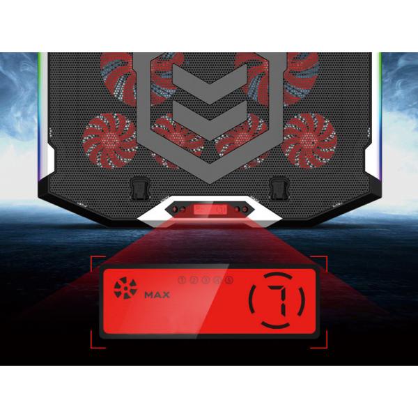 Concepttronic Concepttronic Thyia01b Thyia Ergo 6-Fan-Gaming-Laptop-Kühlständer, 17 43,2 cm, 6 PCs Tasten, Tasten, Tasten