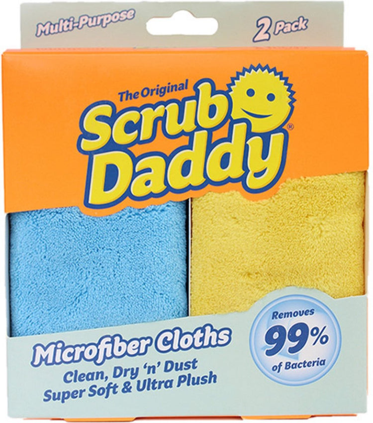 Scrub Daddy Mikrofasertücher ultraweich – Blau und Gelb – 1 Stück