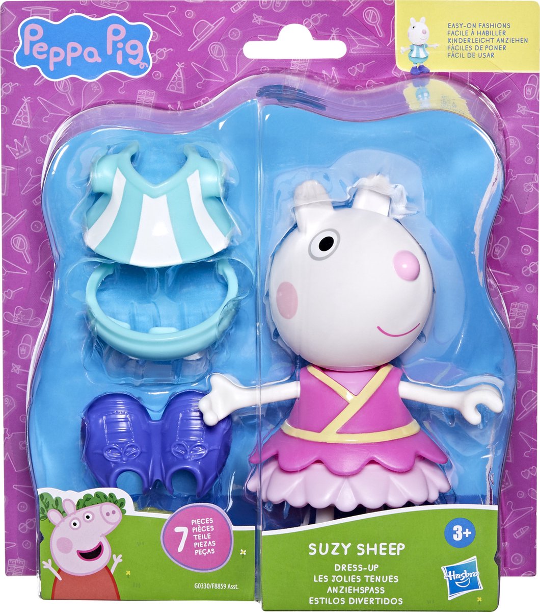Hasbro Peppa Pig Suzy Sheep Cute Styles Figur Blau