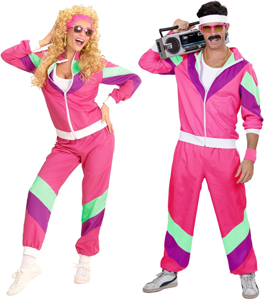 Rosafarbener Trainingsanzug von Finidi