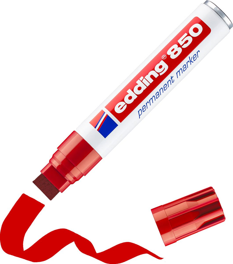 Permanentmarker edding 850 rot 5-16 mm Blockspitze