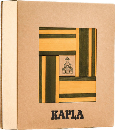 Kapla - Farbe - Konstruktionsspielzeug - Grün Gelb - 40 Bretter