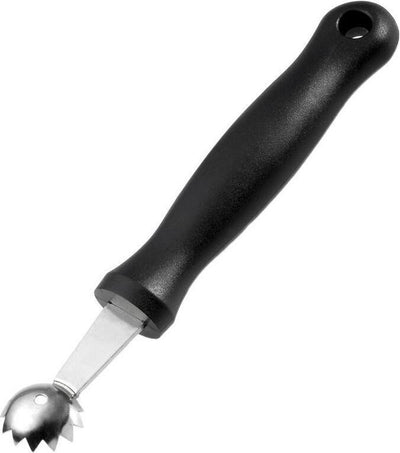 Westmark Tomatenstiel-Entfernerschaufel, mit Wellenschliff, ø 2,1 cm, Länge: 16,6 cm, Edelstahl-Kunststoff, schonend, schwarz, 28202270