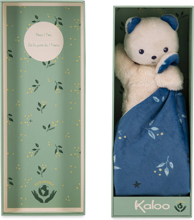 Kaloo - Carre Douceur - Kuscheltuch - Bär - Blau