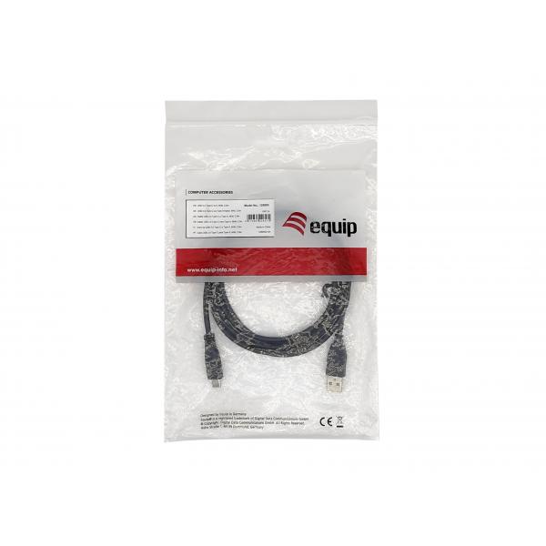 Ausrüstungsausrüstung 128886 USB 2.0 Typ-C zu A, M M, USB 2,0, 480 Mbit S, 3 M, Schwarz
