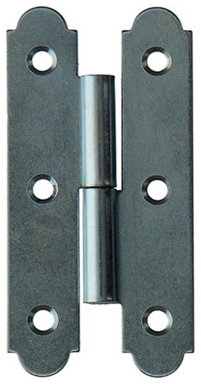 Mack 1013262 - 2 spanische Scharniere rechts verzinkt H 100 x B 50 mm | 5 Stück