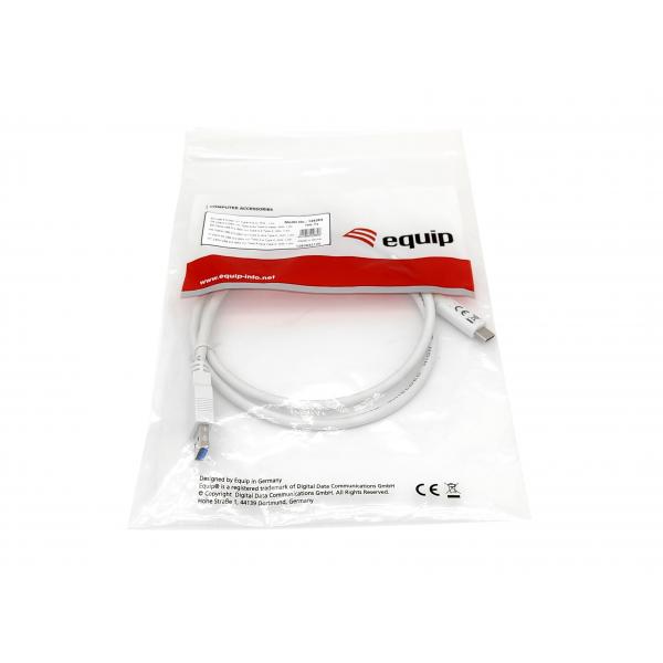 Ausrüstungsausrüstung 128363 USB 3.2 Gen 1 Typ-C auf ein Kabel, USB 3.2 Gen 1, 5000 Mbit S, M M, 1 M, Weiß