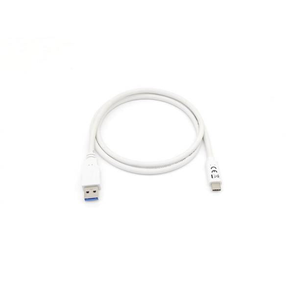 Ausrüstungsausrüstung 128363 USB 3.2 Gen 1 Typ-C auf ein Kabel, USB 3.2 Gen 1, 5000 Mbit S, M M, 1 M, Weiß