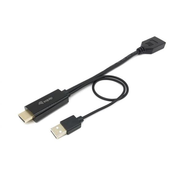 Ausrüstungsausrüstung 119039 HDMI zum DisplayPort -Adapter, 0,15 m, HDMI Typ A (Standard) DisplayPort, männlich, gerade