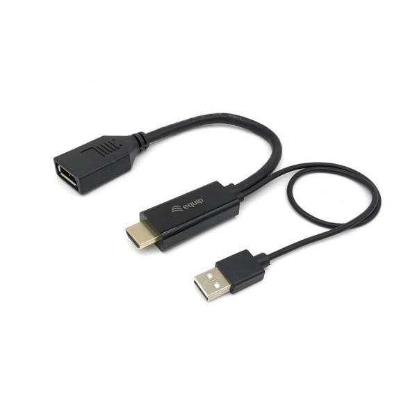 Ausrüstungsausrüstung 119039 HDMI zum DisplayPort -Adapter, 0,15 m, HDMI Typ A (Standard) DisplayPort, männlich, gerade