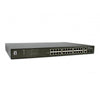 LevelOne LevelOne GEP-2821 28-Port Gigabit Poe Switch, 24-fache POE-Ausgänge, 2x Gigabit RJ45, 2x Gigabit SFP, 1U