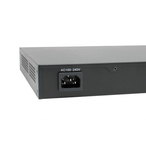 LevelOne LevelOne GEP-2821 28-Port Gigabit Poe Switch, 24-fache POE-Ausgänge, 2x Gigabit RJ45, 2x Gigabit SFP, 1U