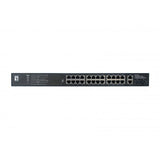 LevelOne LevelOne GEP-2821 28-Port Gigabit Poe Switch, 24-fache POE-Ausgänge, 2x Gigabit RJ45, 2x Gigabit SFP, 1U - afbeelding 5