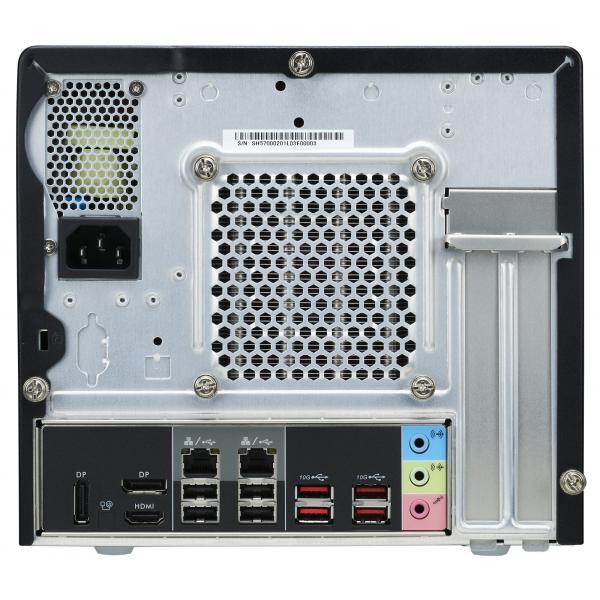 Shuttle Shuttle SH570R8 Schwarzer XPC Slim Cube PC Barebone, 13L-Größe, LGA1200, 4x DDR4, DIMM, Wi-Fi 5, 500 W