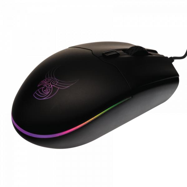 L33T Gaming L33T Gaming 160398 Hofud Wired RGB Gaming Maus, 6 Tasten, 3200DPI, USB