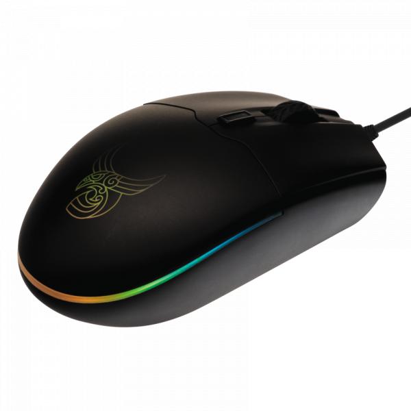 L33T Gaming L33T Gaming 160398 Hofud Wired RGB Gaming Maus, 6 Tasten, 3200DPI, USB