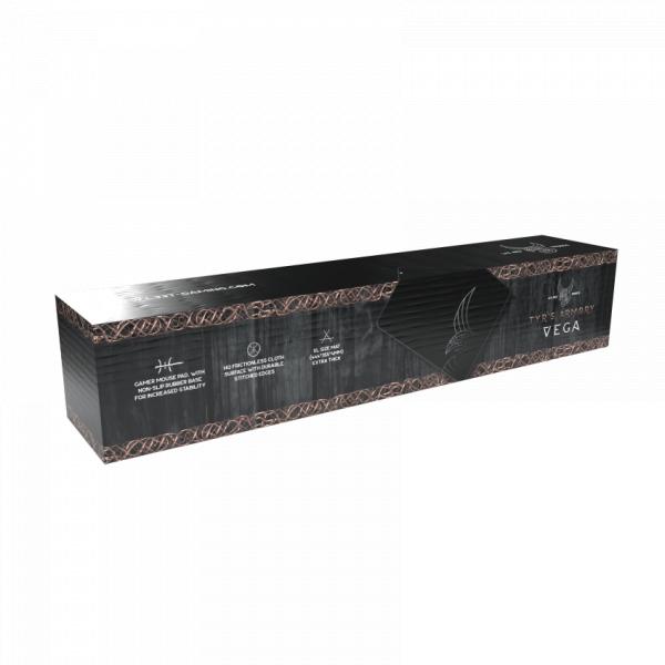 L33T Gaming L33T Gaming 160403 Vega XL Gaming Mousepad, schnelle Oberfläche. 444 x 355 x 4 mm, schwarz