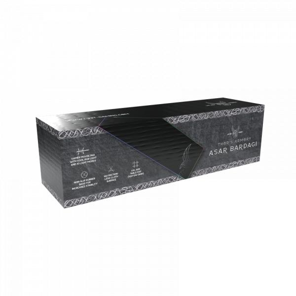 L33T Gaming L33T Gaming 160406 ASAR BARDAGI XXL RGB GAMING MOUSEPAD, schnelle Oberfläche. 920 x 294 x 3 mm, schwarz