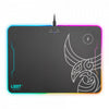 L33T Gaming L33T Gaming 160378 Kvennavagn RGB Hard Gaming Matte W Qi Ladung, 355 x 255 x 5,8 mm, schwarz