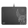 L33T Gaming L33T Gaming 160378 Kvennavagn RGB Hard Gaming Matte W Qi Ladung, 355 x 255 x 5,8 mm, schwarz