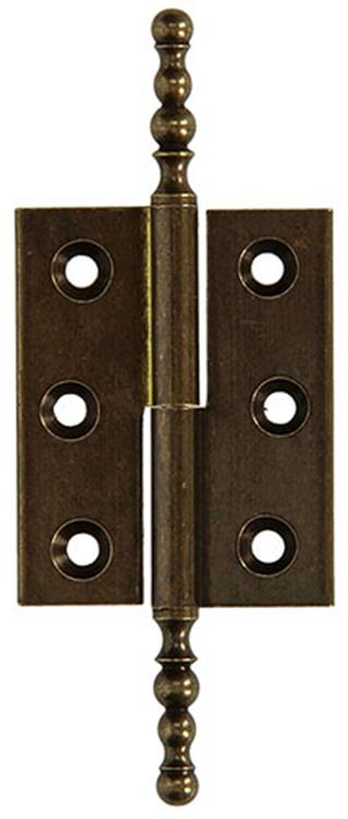 Mack 1013558 - 2 Möbelscharniere rechts bronzebeschichtet H 50 x B 40 mm | 5 Stück
