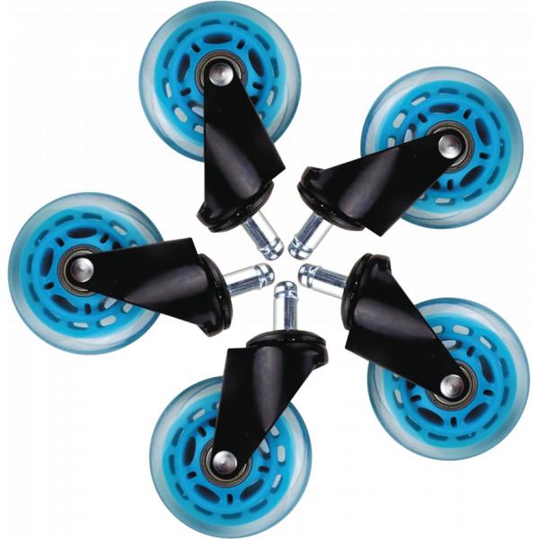 L33T Gaming L33T Gaming 160529 3inch Gummi Casters, Blue, 5pcs