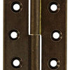 Mack 1013559 - 2 Möbelscharniere links brüniert H 50 x B 40 mm | 5 Stück