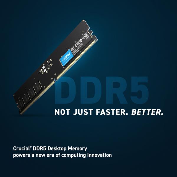 Entscheidender CT8G48C40U5 DIMM -Speicher, 8 GB, DDR5, 4800 MHz, CL40, 1,1V