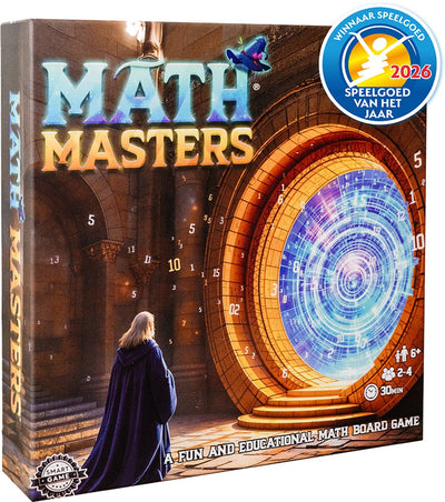 Dutch Games Math Masters Mathe-Spiel – Lernbrettspiel für Kinder – Zählen lernen mit Spaß