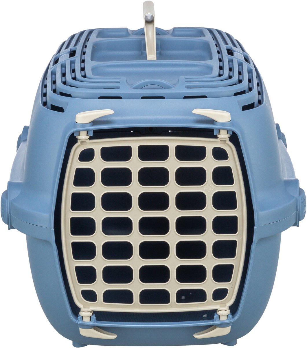 Trixie Reisekorb Relax 1 blau - geeignet bis 6 kg - 48x30x32 cm mit Griff und Drehverschluss