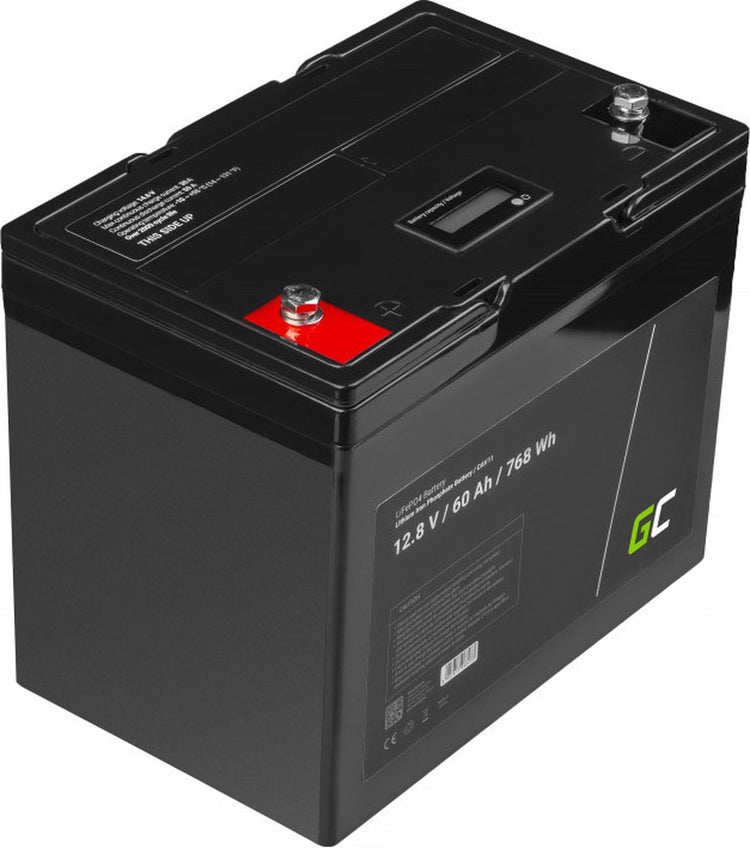 Green Cell Lifepo4 12,8 V 60 Ah 768 Wh Batterie für Solarmodule und Wohnmobile