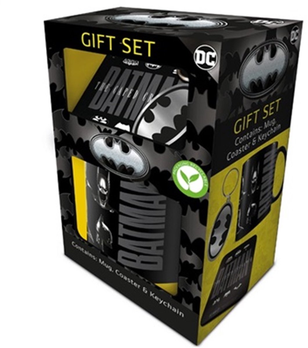 Pyramid Batman Geschenkset Becher grün