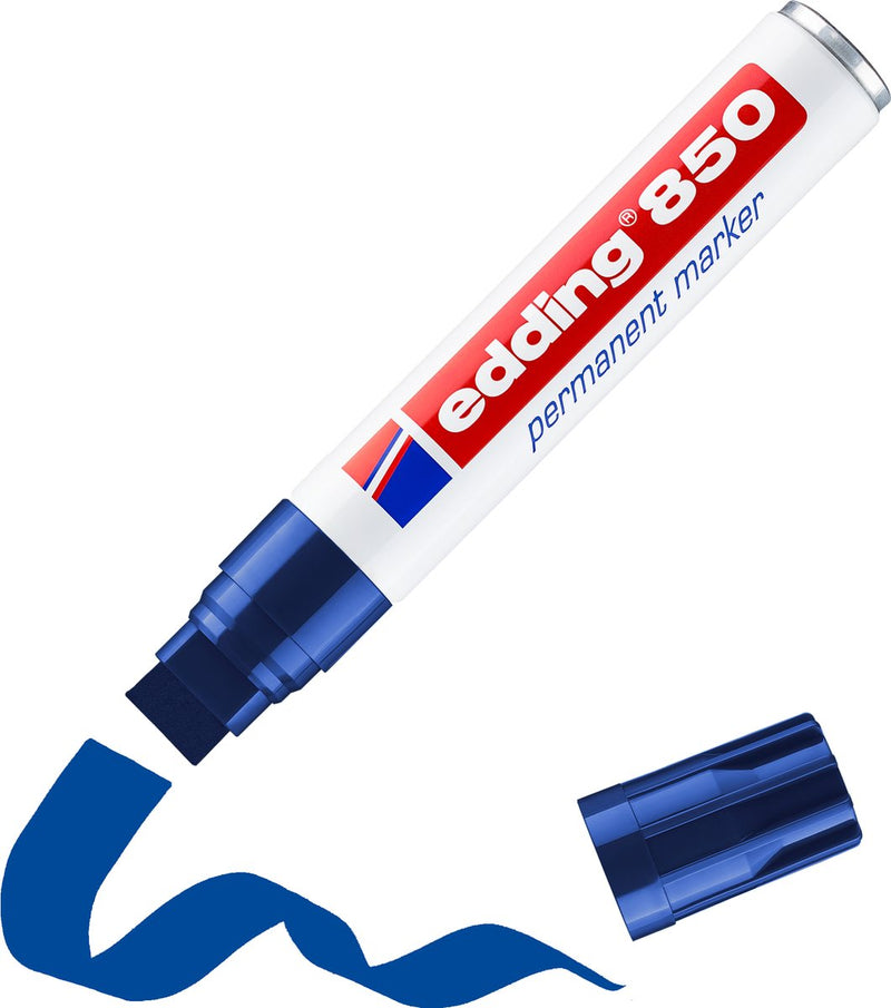 Permanentmarker edding 850 blau 5-16 mm gerade Spitze