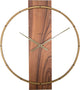 Nexttime Carl – Wanduhr – 50,8 × 58,2 × 4,3 cm – Holzstahl – Braun