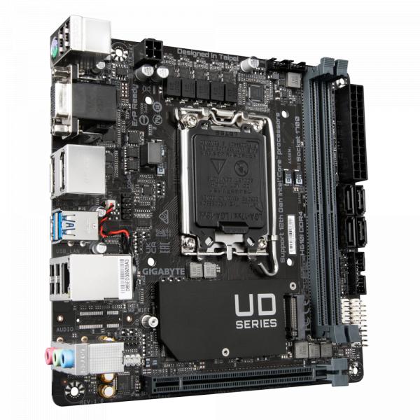 Gigabyte Gigabyte H610i DDR4 H610I DDR4, Mini-ITX, Intel, LGA 1700, DDR4 DIMM, 64 GB, M.2, TPM, GBLAN