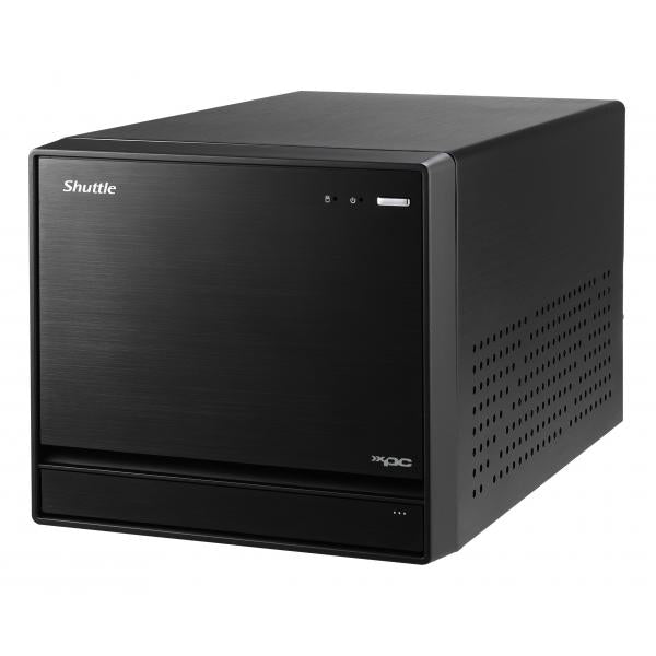 Shuttle Shuttle SW580R8 Schwarzer XPC Cube PC Barebone, LGA1200, Intel, 4x DDR4, DIMM, M.2, 500W 80+ Gold
