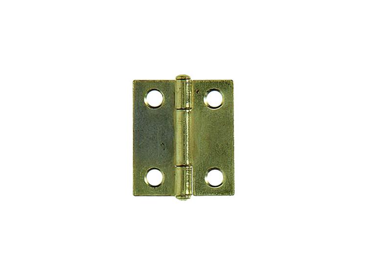 Mack 1013502 - 2 schmale Scharniere Messing H 25 x B 18 mm | 5 Stück
